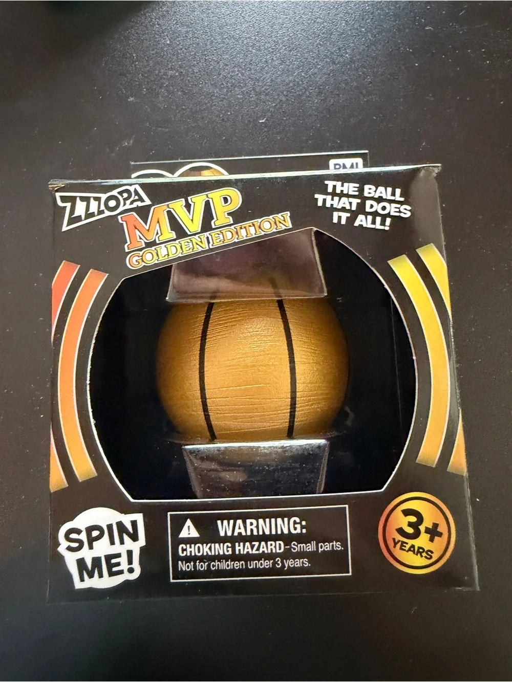 New ZZZopa Ball Fidget Toy Sensory MVP Golden Edition 3+ Stress Spin Basketball
